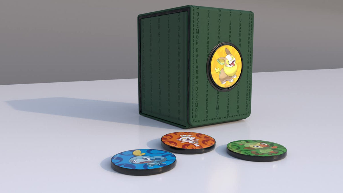 Ultra PRO - Galar Alcove Click Deck Box For Pokemon, MTG, Baseball, Basketball, Soccer and other Trading Cards or Board Games