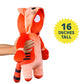 Gang Beasts 16" Stretchy Plush - Red Cat - Cute, Huggable, Collectible Toy Figure