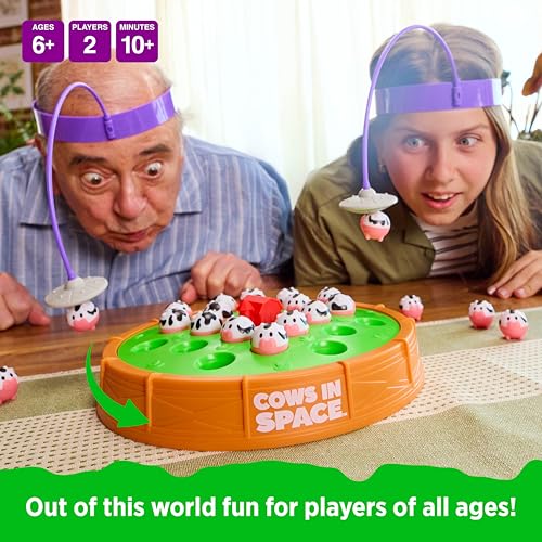 Cows in Space By Relatable - 2026 Toy of The Year Finalist, The Kid-Friendly Extraterrestrial Fun 2 Player Games - Includes 2 UFO Headbands, 1