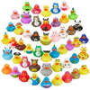 Playbees Assortment Rubber Duck Toy Duckies for Kids - 25 Pack - Sensory Play, Stress Relief, Stocking Stuffers, Bath Birthday Gifts Baby Showers