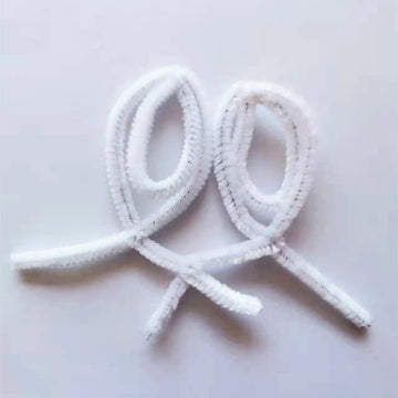 White Pipe Cleaners (400 Pack) Crafts Chenille Stems for DIY Art Decorations Creative (6 mm x 12 Inch)
