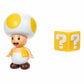 World of Nintendo 4" Action Figure - Yellow Toad with ? Block