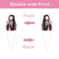 25pcs Nezuko Cake Decorations with 1pcs Cake Topper, 24pcs Cupcake Toppers for Demon Birthday Party Supplies