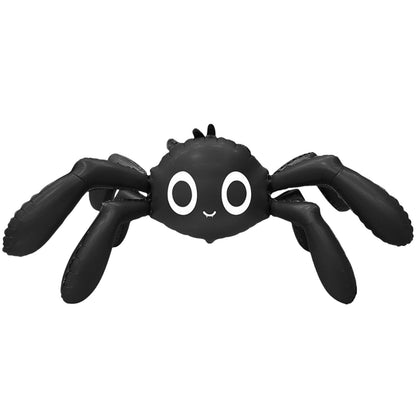 Tedercle 57 Inches Spider Foil Balloon, Large Cute 6-Legged Black Spider Design Mylar Balloon for Spooky Trick-or-Treating, Haunted House Decorations