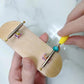 Leefai Professional Fingerboard Trucks 32-34mm Wide -Standard Shape G3-Single Axles Truck- Inverted Kingpin-Mini Finger Skateboard Tool -Screws