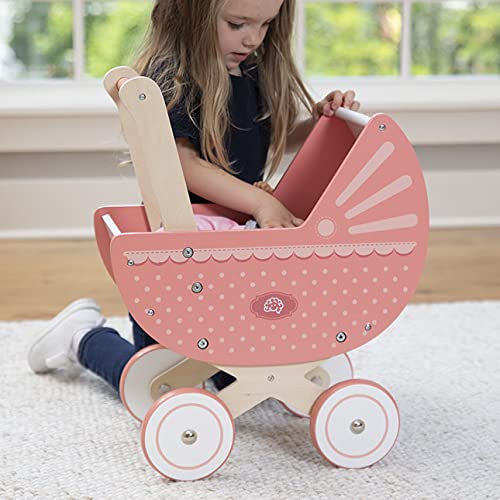 Fat Brain Toys Emery's World - Pretend & Play Pram - Stroller for 12-16-Inch Dolls