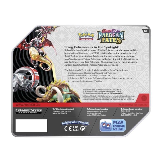 Pokemon TCG: Scarlet and Violet: PALDEAN Fates: TIN - Shiny Iron Treads