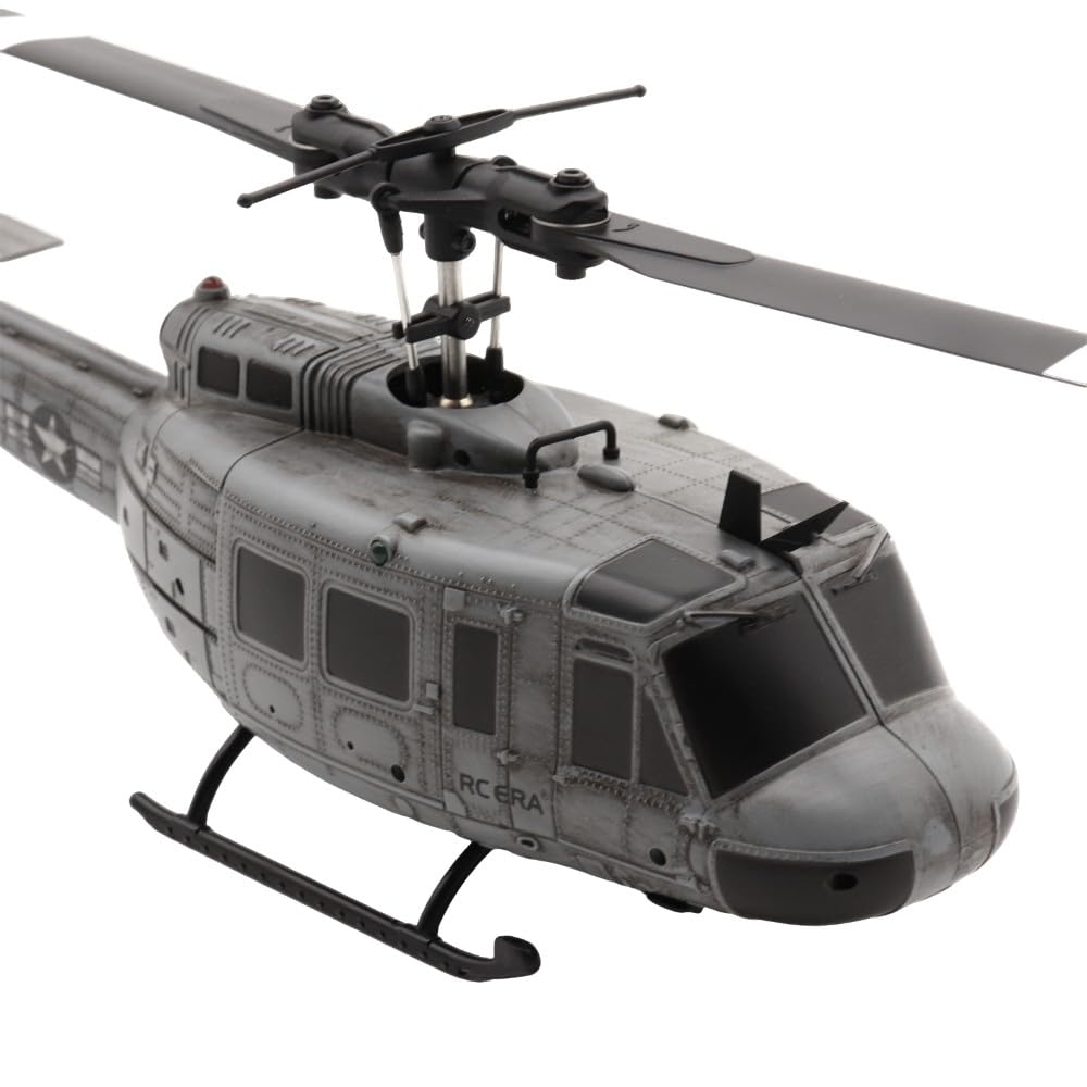 Helidirect RC ERA C032 Huey UH1 6-Axis Gyro Stabilized Optical Sensor Dual Brushless Power RC Aircraft 3D 6CH RC Helicopter RTF for Beginners, Adults