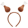 Turkey Drumstick Brown Plush Headbopper - 9.5" x 10" (Pack Of 1) - Party Wearable Accessory