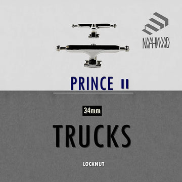 Noahwood Wooden Fingerboard Complete (Noah Team Deck 34mm, Prince ii Trucks 34mm Silvery +noahwood White Crown Wheels ii) (Happy Birthday I)
