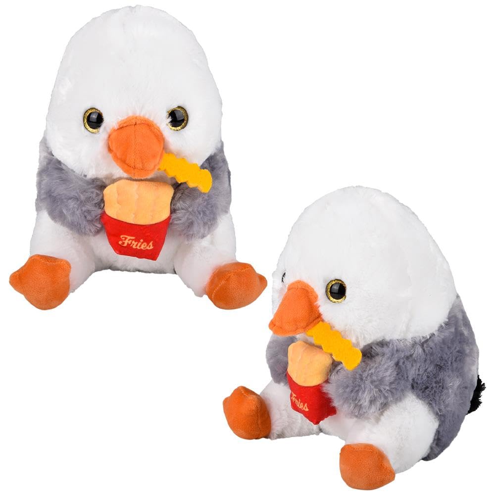 Rhode Island Novelty Charming Belly Buddy Seagull, Soft Stuffed Animal Toy for Kids, 8.5 Inch