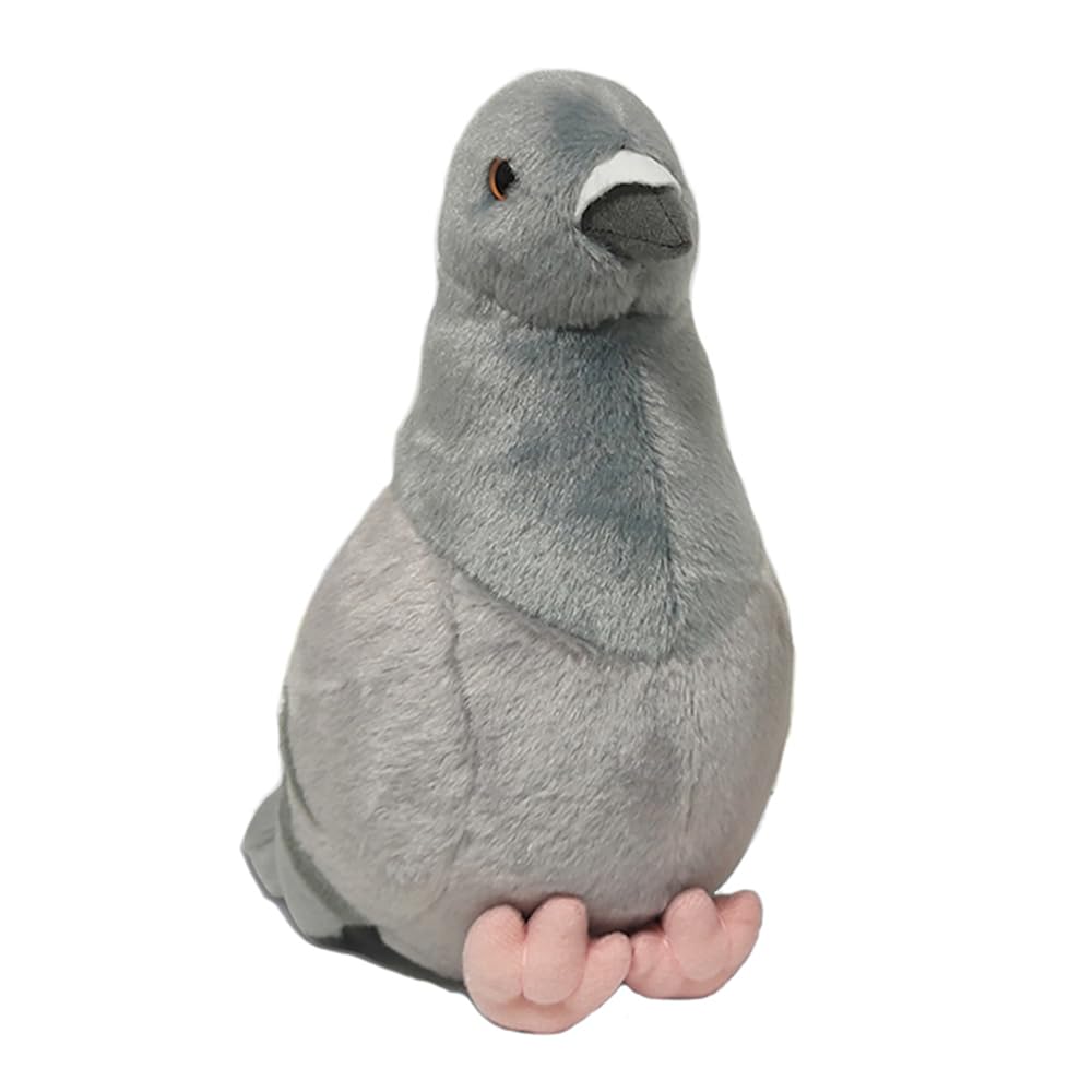 JIANEEXSQ Realistic Pigeon Stuffed Animal Plush Toy, Soft Dove Bird Stuffed Toys Doll Birthday Gift Decor