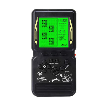 CZT New Retro Block Game Console Green Backlight Large Screen More Convenient for Playing Games Classic Nostalgia Puzzle Built-in 999 in 1 Brick Game