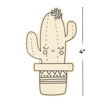 Color Your Own Wood Tropical Shapes (24Pc) - Crafts for Kids and Fun Home Activities VBS 2026