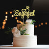 Auteby Engaged Cake Topper - Engagement Wedding Party Decorations