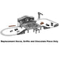 Replacement Parts for Thomas Wooden Railway Brendam Bay Shipping Deluxe Set - Y4496 ~ Replacement Horse, Griffin Figures and Pretend Chocolate Piece