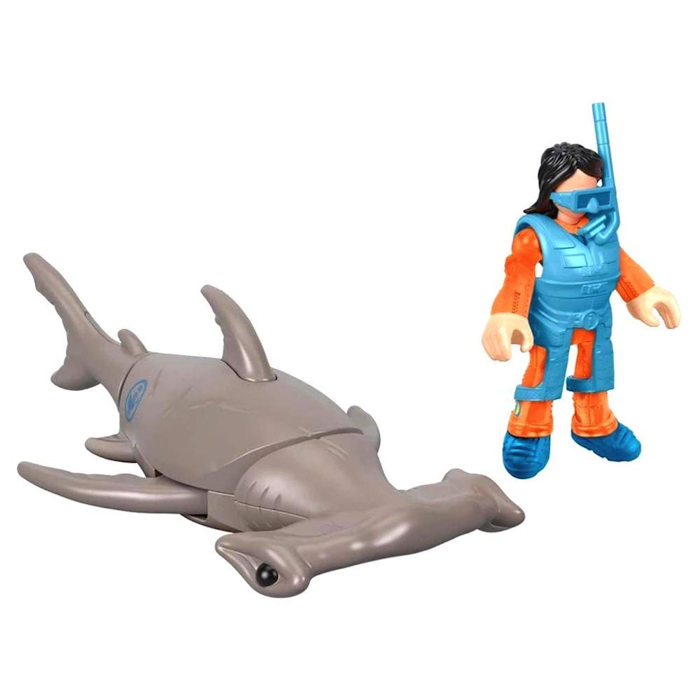 Imaginext Hammerhead Shark & Snorkeler Figure Set