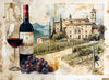 Prime Time Puzzles Adult Jigsaw Puzzle 1000 Piece Tuscany Wine