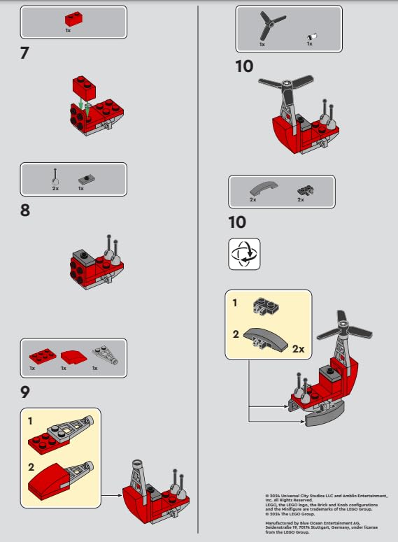 LEGO Jurassic World: Owen Minifigure with Helicopter and Baby Dino Lab