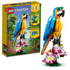 LEGO Creator 3 in 1 Exotic Parrot Building Toy Set, Transforms to 3 Different Animal Figures - from Colorful Parrot, to Swimming Fish, to Cute Frog