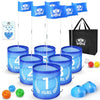 IGRL Golf Yard Game - 6 Holes Backyard Golf Games for Adults, Golf Chipping Game Set with Balls, Carry Bag, Flag & Obstacles, Outdoor Indoor Golf