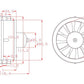 DD 90mm EDF 12 Blades Ducted Fan with 1450KV RC Brushless Motor Balance Tested for EDF 6S RC Jet Airplane