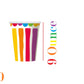 Oojami Rainbow Party Supplies Set - Serves 30 Guests Disposable Paper Plates, Cups & Napkins Colorful Birthday, Kids Party & Celebration Tableware
