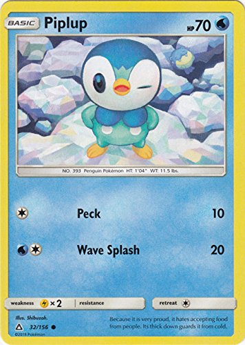 Pokemon - Piplup - 32/156 - Common - Sun & Moon: Ultra Prism