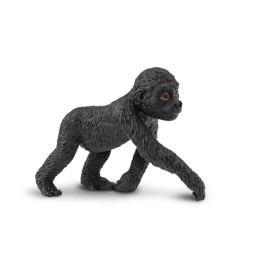 Safari Ltd. Lowland Gorilla Baby Figurine - Lifelike 3.3" Wildlife Figure - Educational Toy for Boys, Girls, and Kids Ages 3+