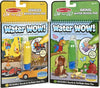 Melissa & Doug Water Wow! Reusable Water-Reveal Activity Pad 2-Pack - Vehicles, Animals Travel Toys, Party Favors, Mess Free Coloring Books for Kids