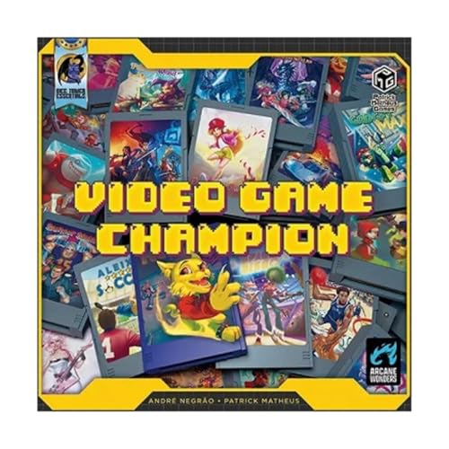 Video Game Champion, Strategy Board Game for 2-5 Players, 16-Bit Nostalgia