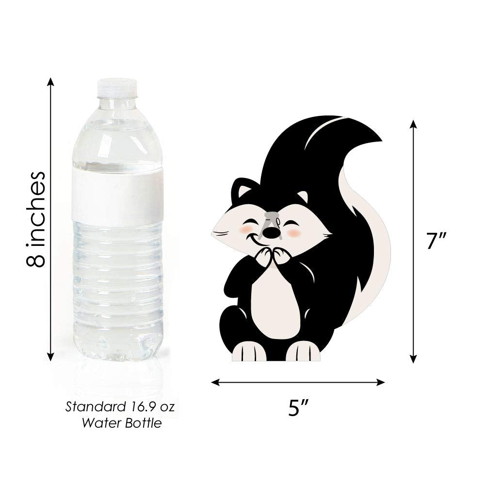 Big Dot of Happiness Little Stinker - Decorations DIY Woodland Skunk Baby Shower, Birthday Party Essentials - Set of 20
