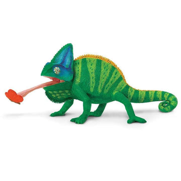 Safari Ltd. Veiled Chameleon Figurine - Detailed 9.25" Model Figure - Educational Toy for Boys, Girls, and Kids Ages 3+