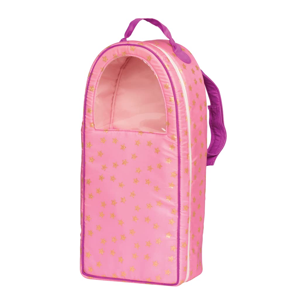 Our Generation - Going My Way Doll Carrier - 18-Inch Doll Carrier - Backpack for Kids - Star Pattern - Pretend Play - Toy for Kids 3 Years +
