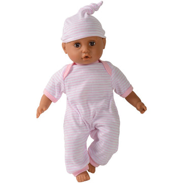 Constructive Playthings CP Toys 16 inch Dark Skin Baby Doll Dress and Play Collection with 6 Outfits and Accessories