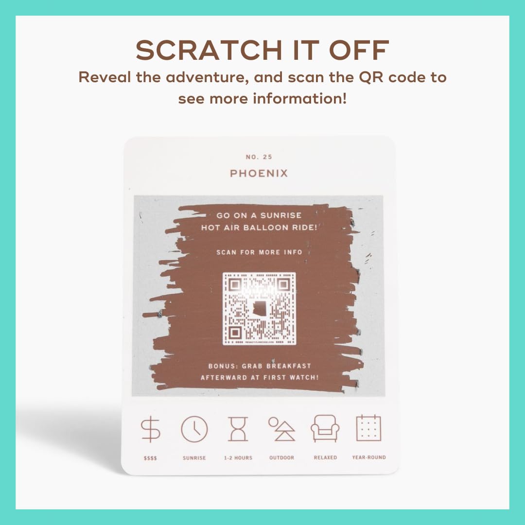 Reach International Outfitters Arizona Adventure Bucket List: 50 Scratch-Off Cards for Outdoor Activities, Tourist Attractions, and Road Trips