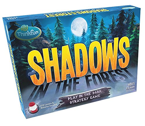 ThinkFun Shadows in the Forest - Unique Play-in-the-Dark Board Game | Ideal for Kids and Adults | Stimulating Brain Teaser | Innovative Gameplay