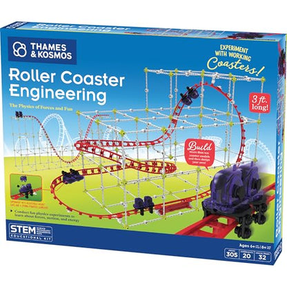 Thames & Kosmos | Roller Coaster Engineering STEM Kit | Design, Build, Experiment w/ Working Models | Explore Physics, Forces, Motion, Energy