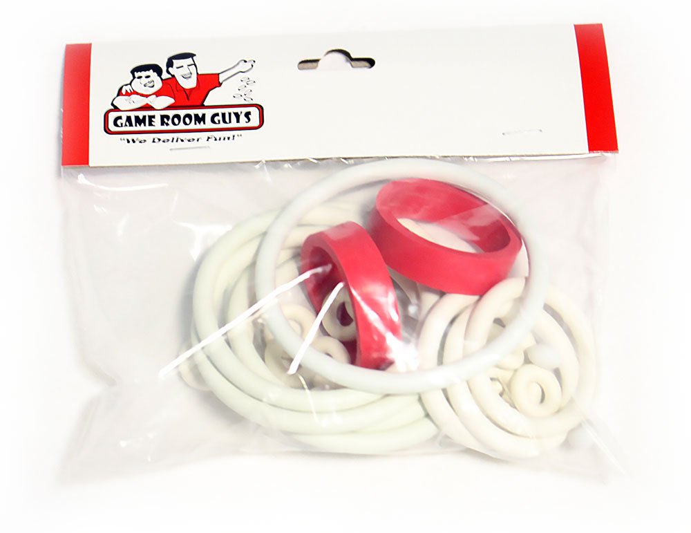 Game Room Guys Bally 1977 Black Jack Pinball White Rubber Ring Kit