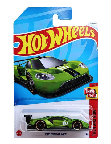 Hot Wheels 2016 Ford GT Race Car (Green), Then and Now 7/10