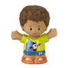 Fisher-Price Replacement Part Little People Sports Soccer Playset - HBW71 ~ Replacement Boy Figure ~ Wearing Yellow and Blue Soccer Uniform ~ Works