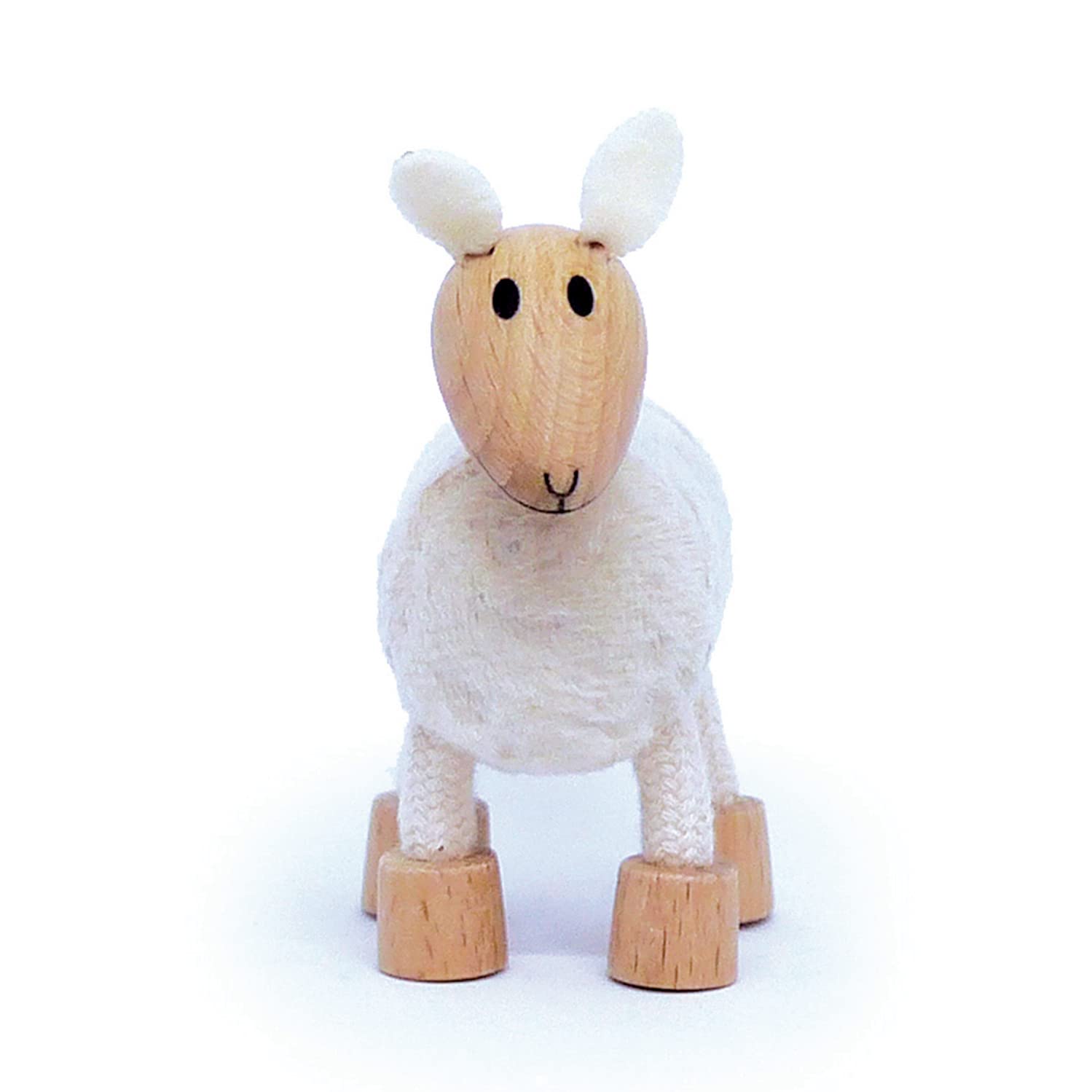 Sheep Wooden Animal Toys for Toddler, Fun and Posable Wooden Farm Toy, Wooden Toys, Wood Farm Animals, Early Education Boys and Girl, Bendable Figures