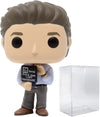 Funko Pop! TV: The Office - Jim Halpert with Nonsense Sign Vinyl Figure (Bundled with Compatible Pop Box Protector Case), Multicolored, 3.75 inches