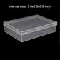 Cwdew Playing Card Deck Cases 6pcs Plastic Empty Playing Card Box Holder Storage Case Organizer Snap Closed, Suitable for 3.5X2.5 inch Game Gard (NO