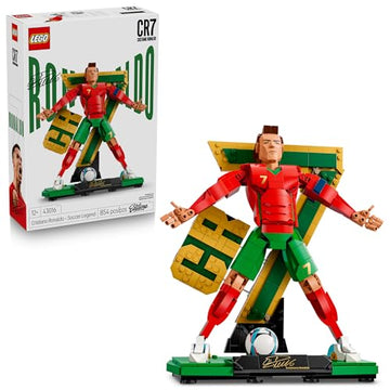 LEGO Editions Cristiano Ronaldo - Soccer Legend - Building Set for Boys & Girls, Ages 12+ - Collectible Soccer Gift with Plaque - Kids Bedroom or