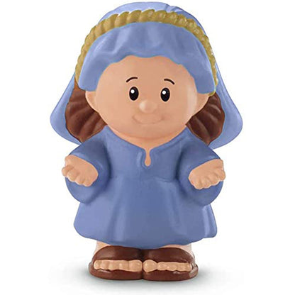 Fisher-Price Replacement Part Little People Nativity Christmas Playset DPX53 - Replacement Mary Figure Dressed in Blue