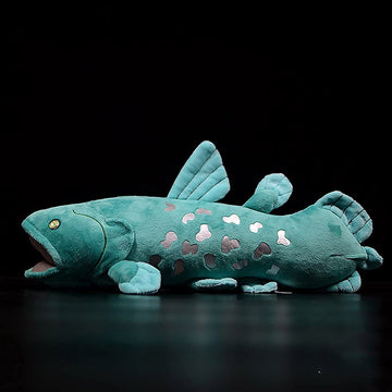 ZHONGXIN MADE Simulation Coelacanth Fish Plush Toy - 16" Blue Realistic Fish Stuffed Toys, Super Soft Realistic Sea Simulation Coelacanth Fish Dolls