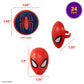 DecoPac Marvel's Spider-Man™ Spider and Mask Rings, Spider-Man Cupcake Decorations, Red and Blue Food Safe Cake Toppers - 24 Pack