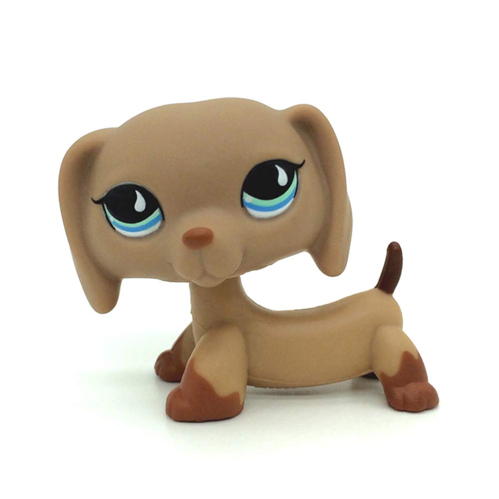 CFCLLBR Rare Mini Pet Toys #518 Puppy Dog Dachshund Brown Animal Figure