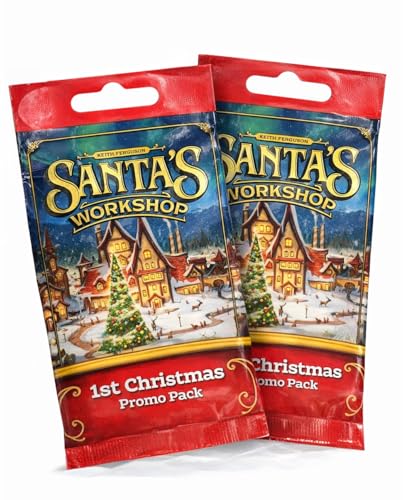 Elf Creek Games Santa’s Workshop: First Christmas Promo Pack - Expansion for Santa’s Workshop Board Game Includes 5 Toy Cards, 5 Reindeer Cards